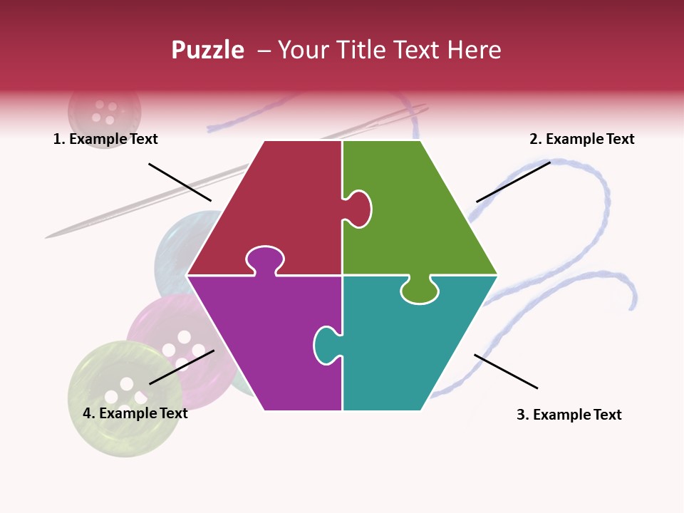 White Fashion Holes PowerPoint Template