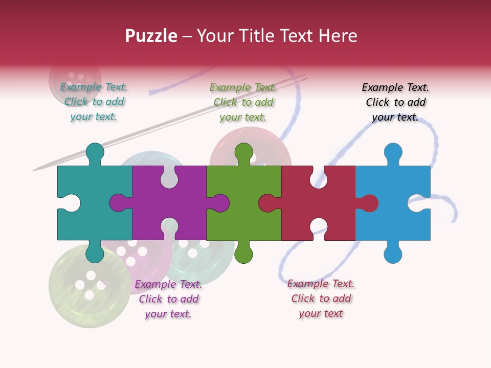 White Fashion Holes PowerPoint Template