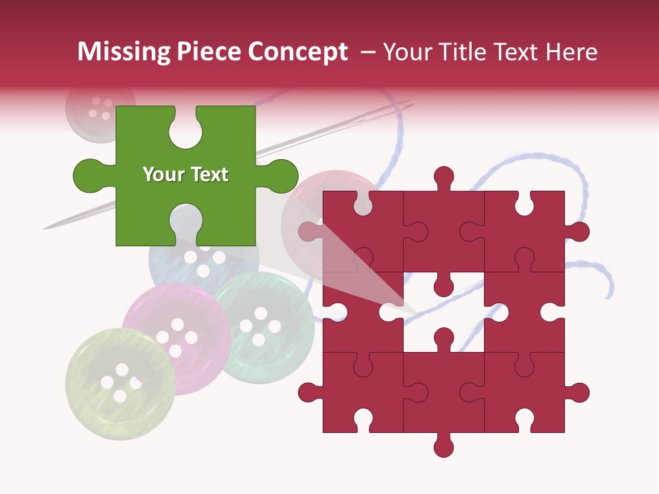 White Fashion Holes PowerPoint Template