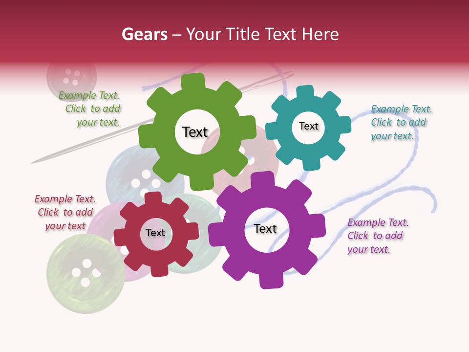 White Fashion Holes PowerPoint Template