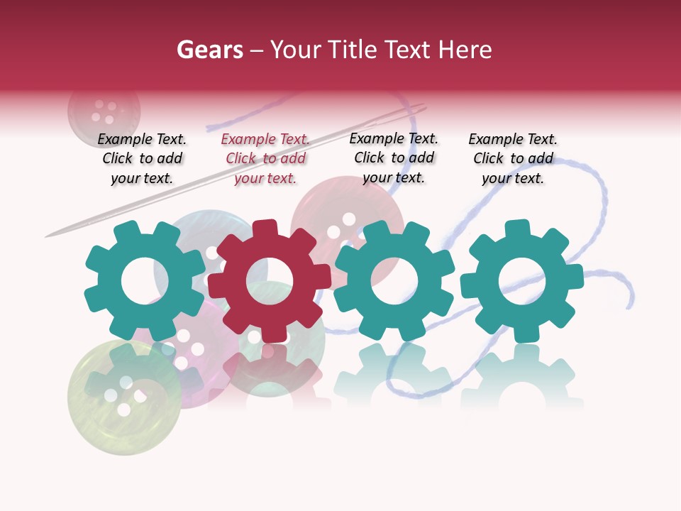 White Fashion Holes PowerPoint Template