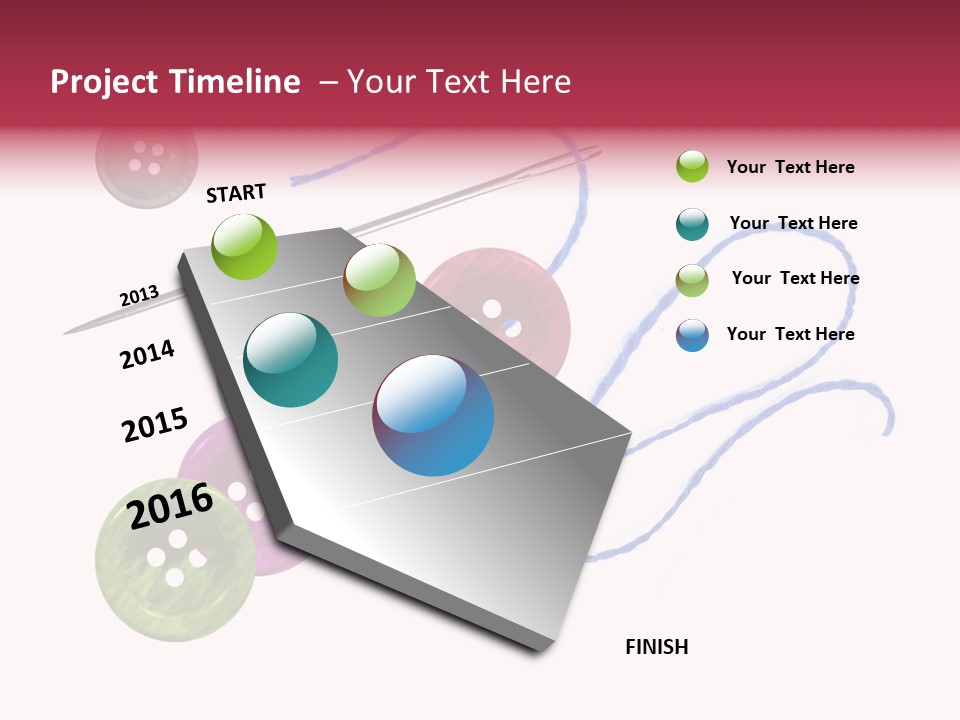 White Fashion Holes PowerPoint Template