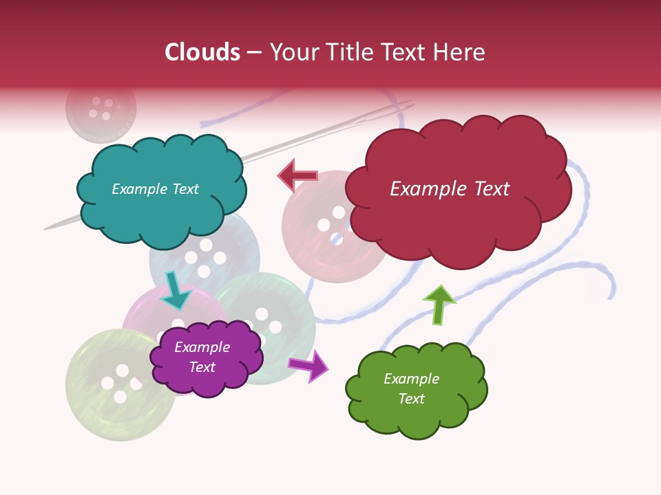 White Fashion Holes PowerPoint Template