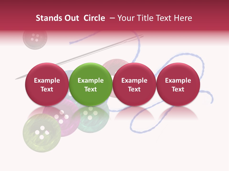 White Fashion Holes PowerPoint Template