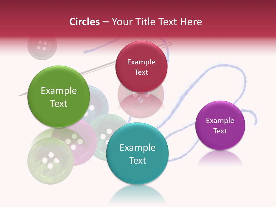 White Fashion Holes PowerPoint Template