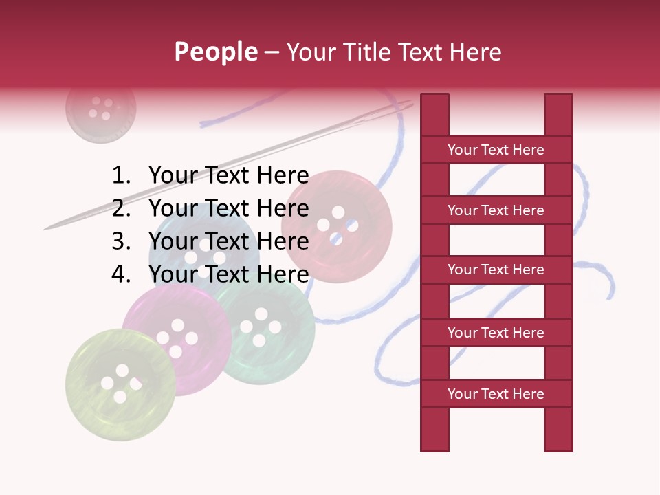 White Fashion Holes PowerPoint Template