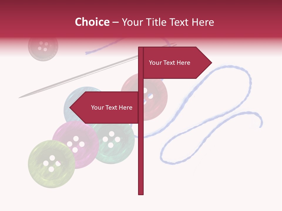 White Fashion Holes PowerPoint Template