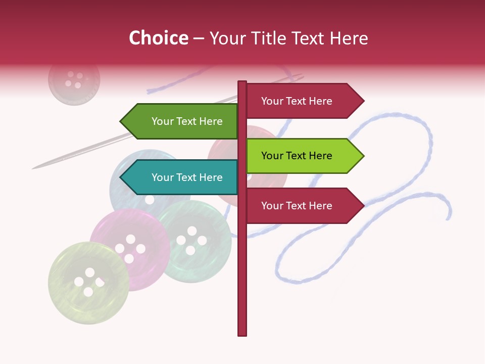 White Fashion Holes PowerPoint Template