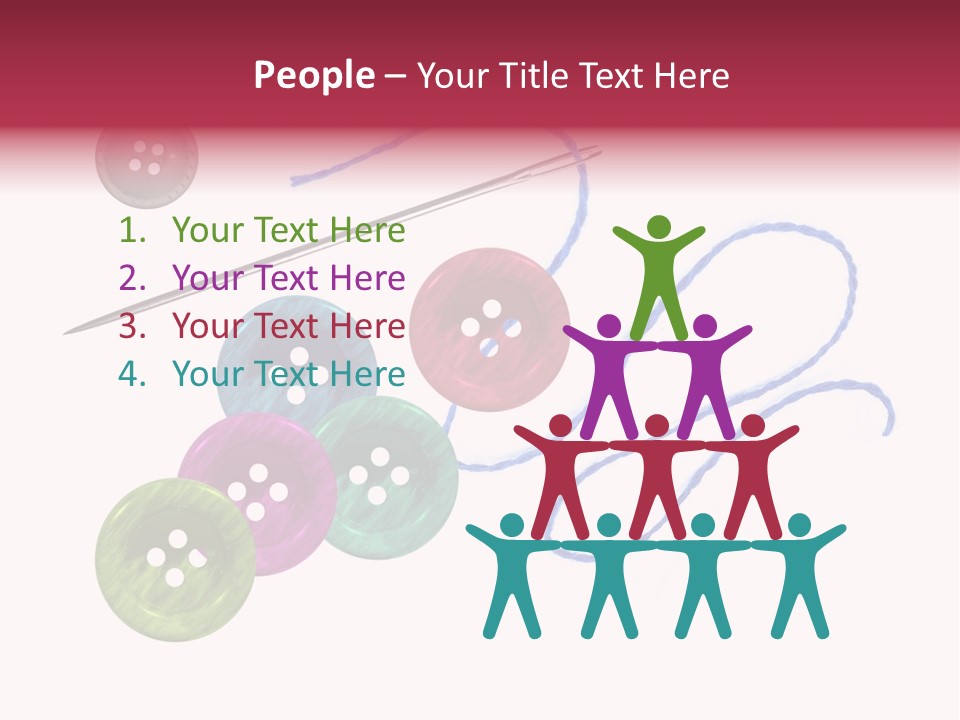 White Fashion Holes PowerPoint Template