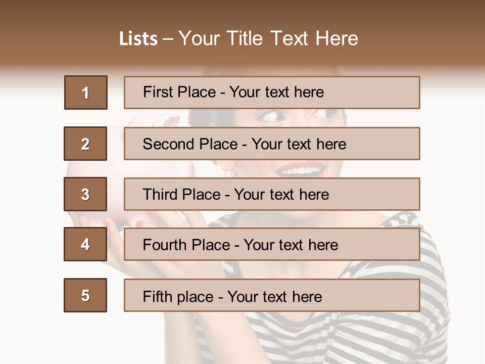 Attractive People Teenager PowerPoint Template