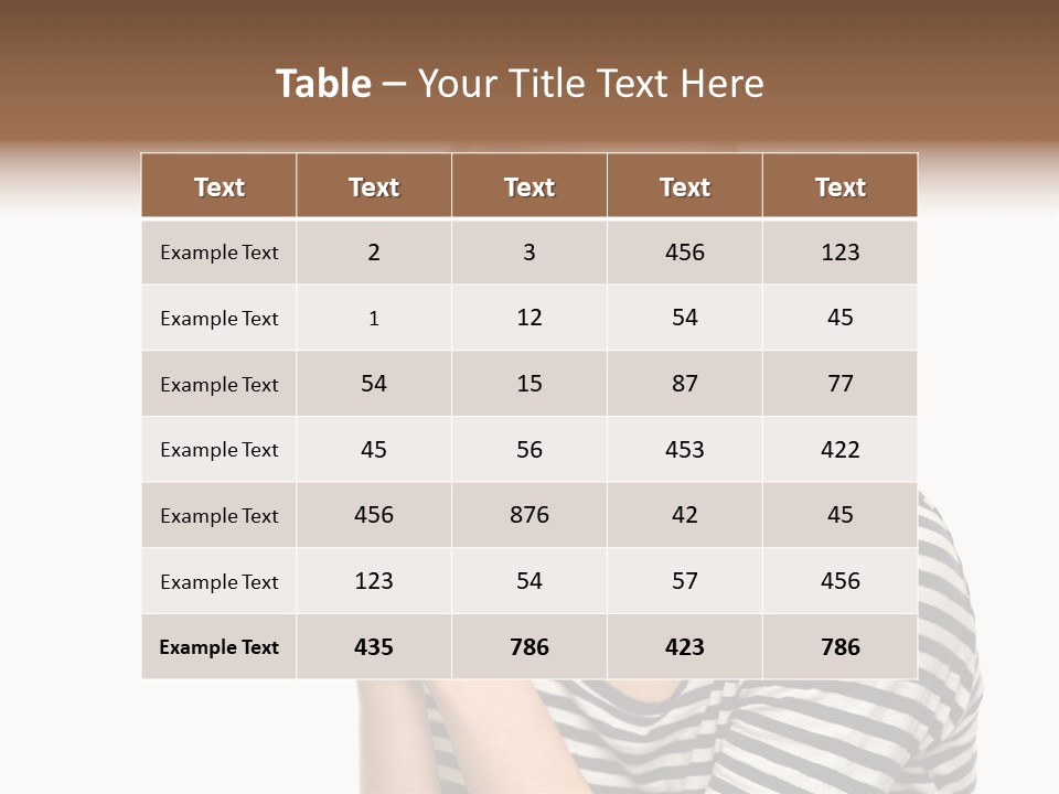 Attractive People Teenager PowerPoint Template