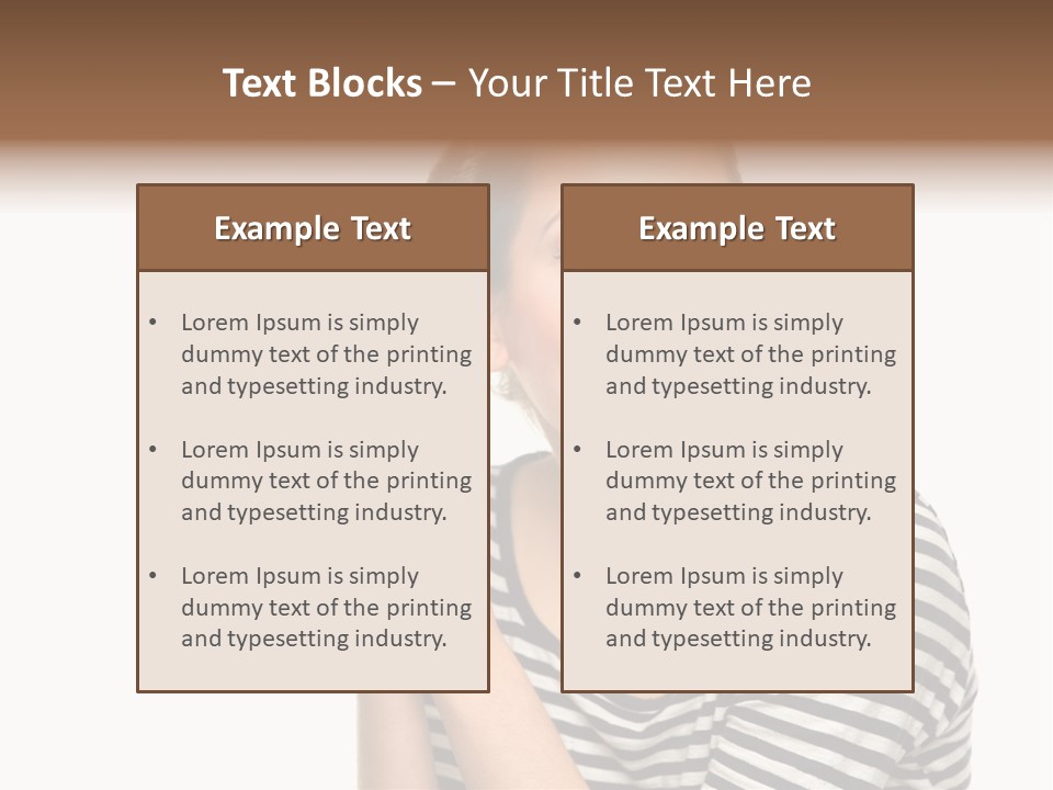 Attractive People Teenager PowerPoint Template