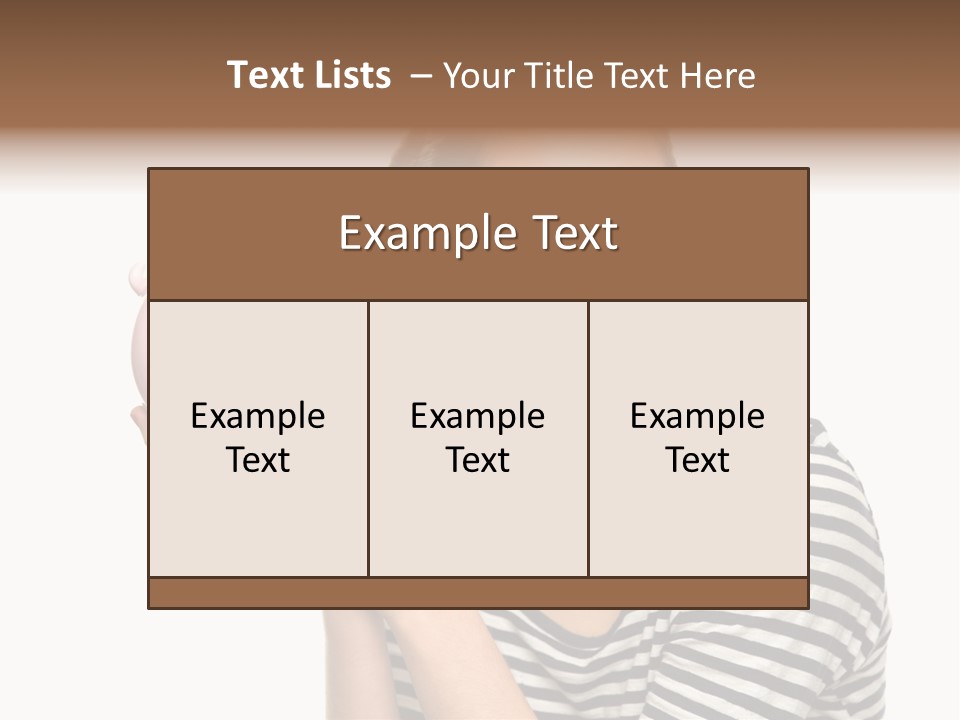 Attractive People Teenager PowerPoint Template