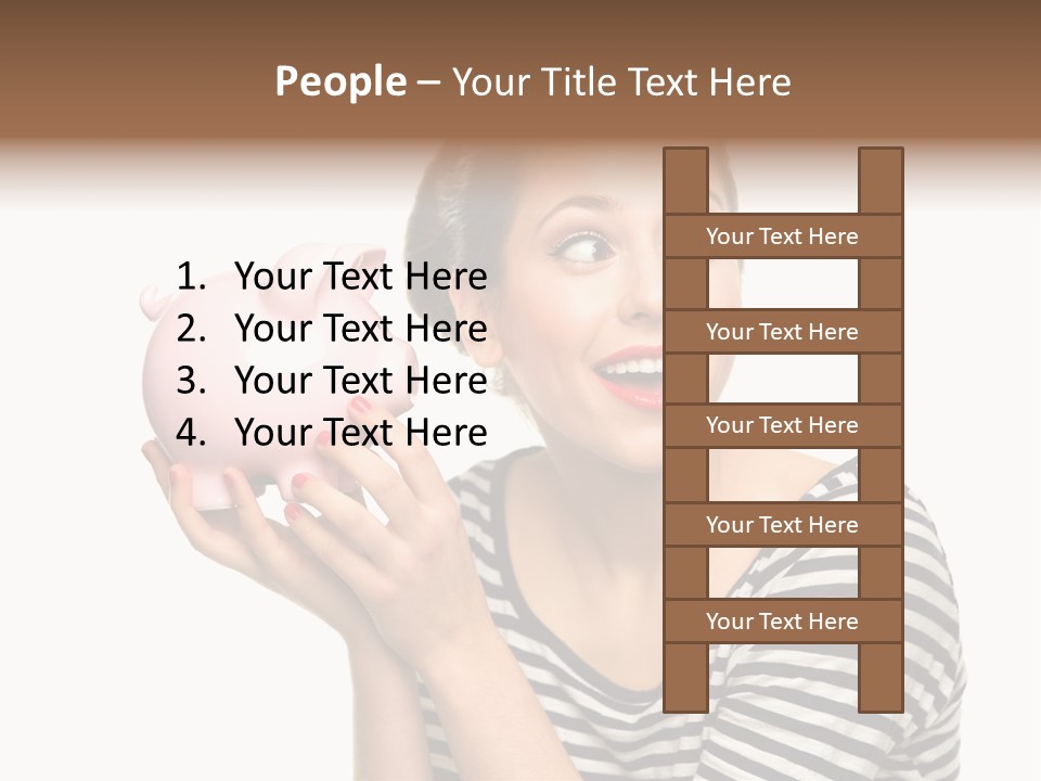 Attractive People Teenager PowerPoint Template