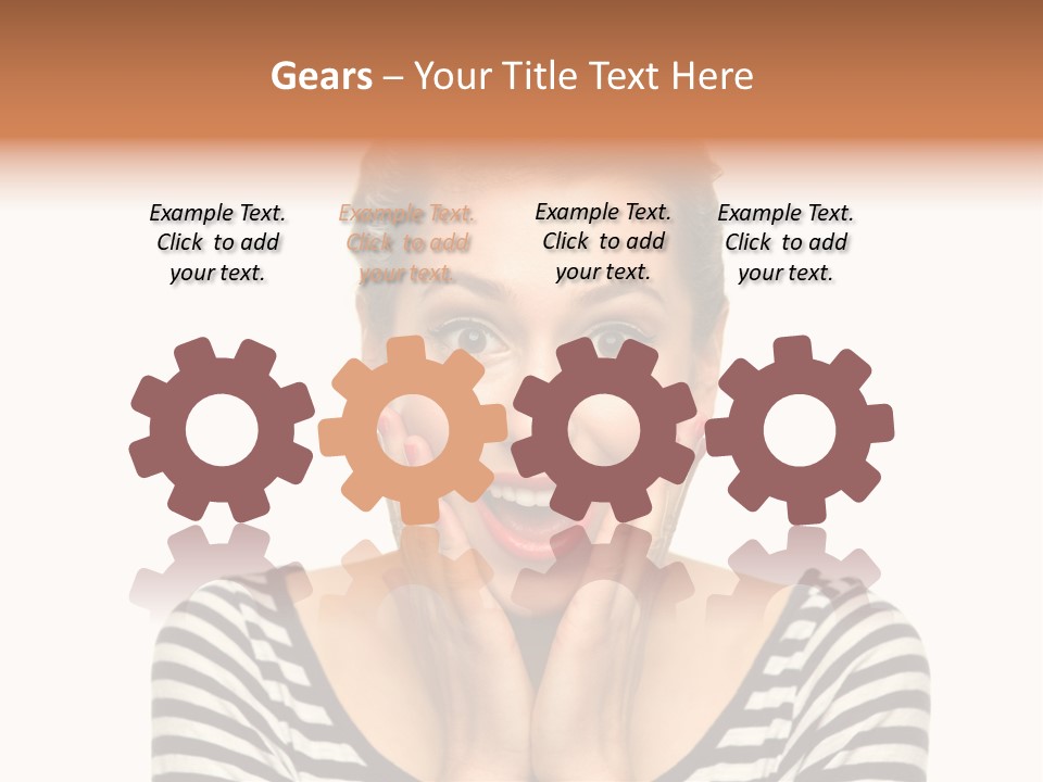 Red Old Fashioned People PowerPoint Template