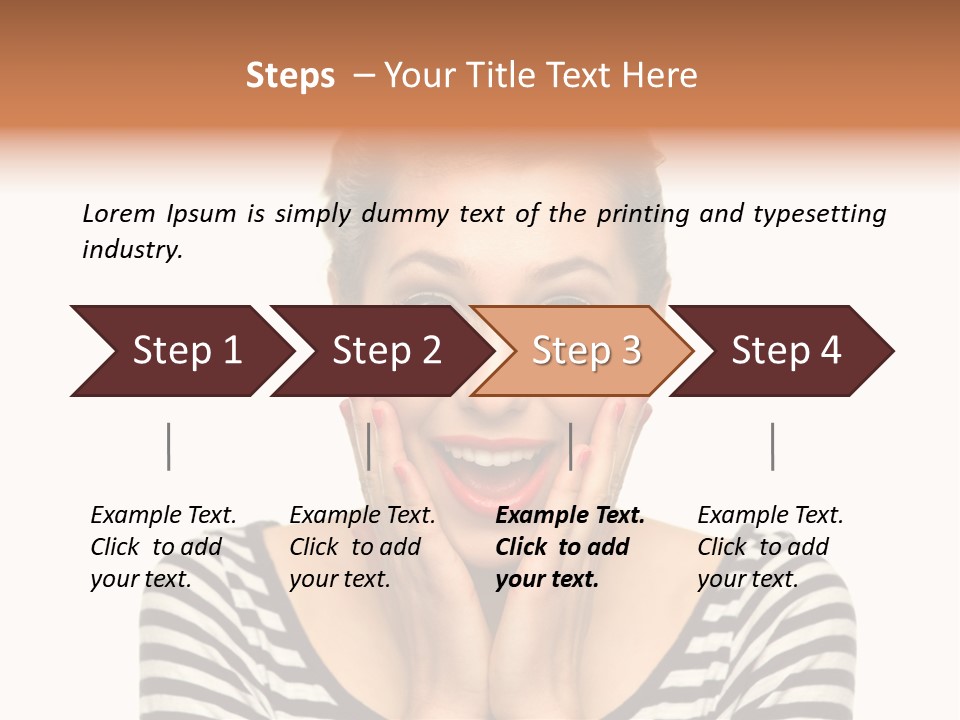 Red Old Fashioned People PowerPoint Template