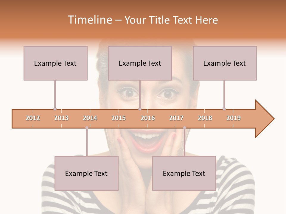 Red Old Fashioned People PowerPoint Template