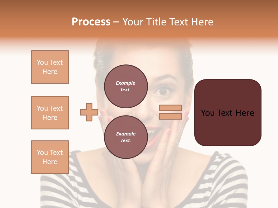 Red Old Fashioned People PowerPoint Template