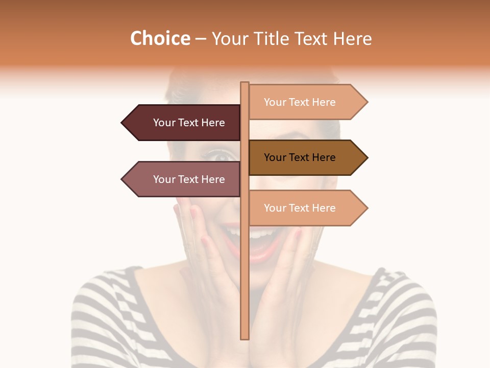 Red Old Fashioned People PowerPoint Template