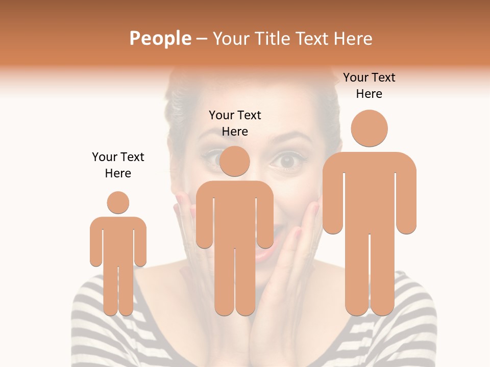 Red Old Fashioned People PowerPoint Template