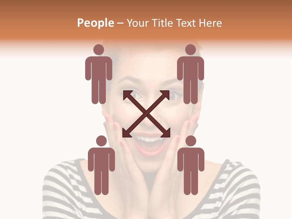 Red Old Fashioned People PowerPoint Template