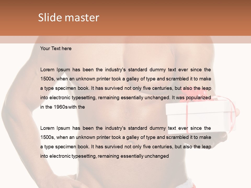 Muscle Holiday Xmas PowerPoint Template