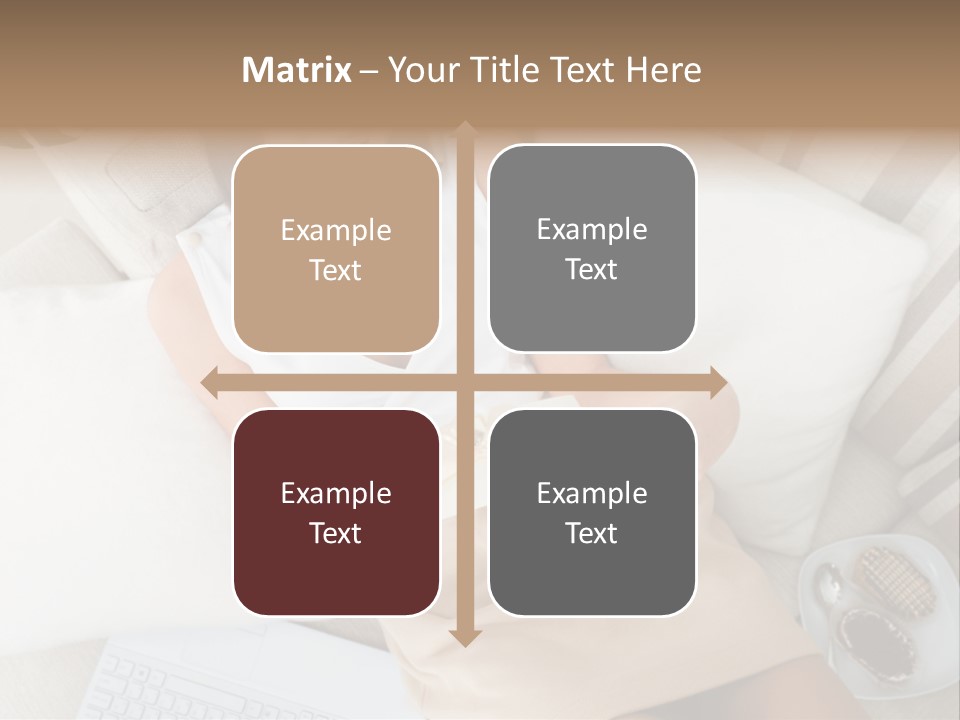 Girl Wellbeing Brunette PowerPoint Template