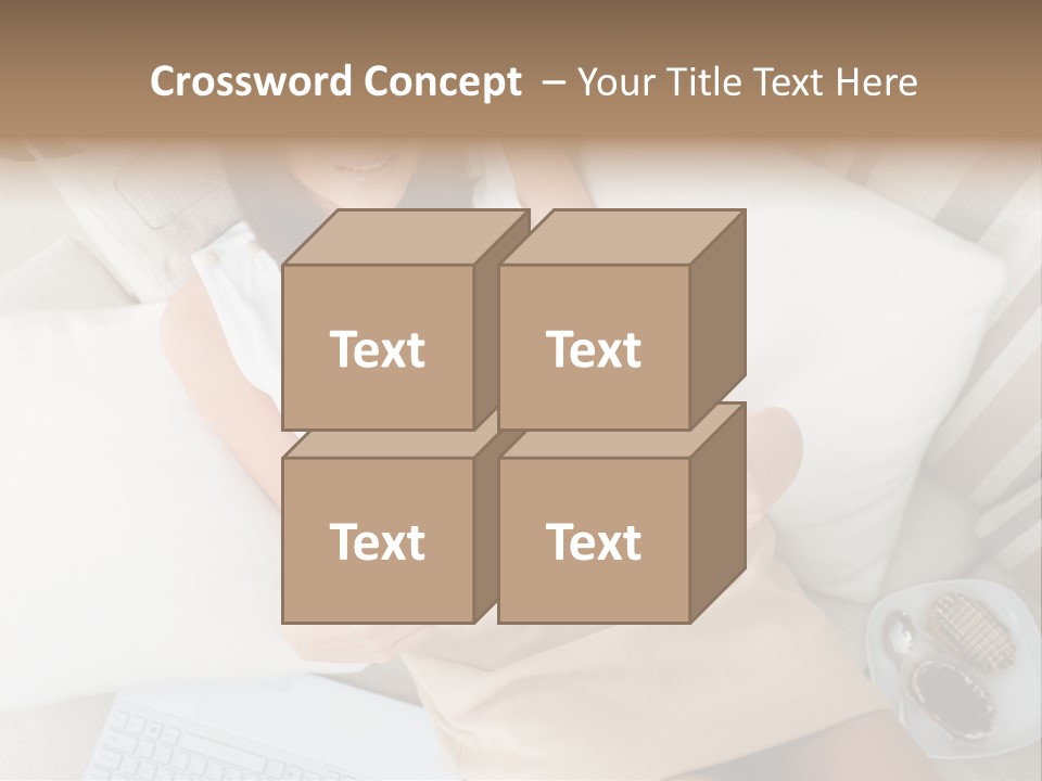 Girl Wellbeing Brunette PowerPoint Template