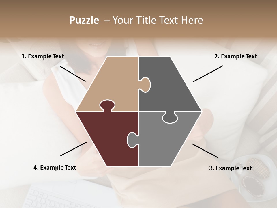 Girl Wellbeing Brunette PowerPoint Template