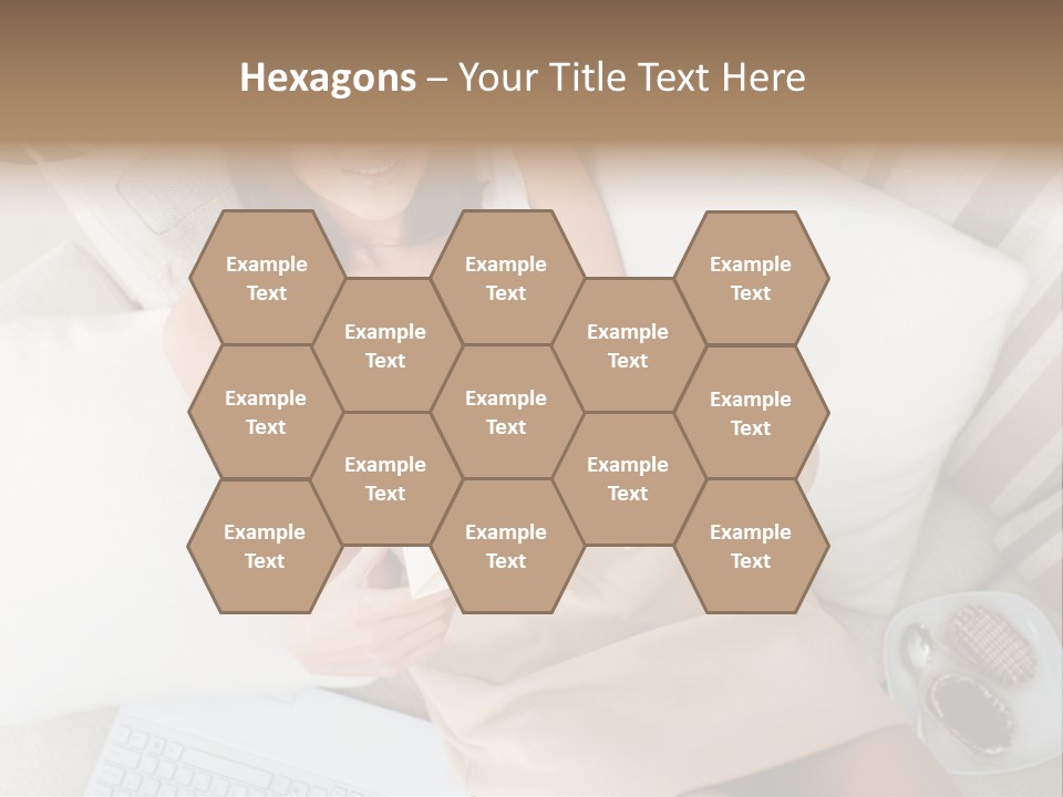 Girl Wellbeing Brunette PowerPoint Template