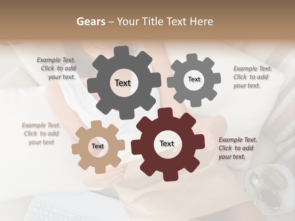 Girl Wellbeing Brunette PowerPoint Template