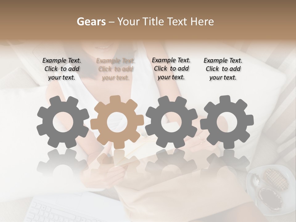 Girl Wellbeing Brunette PowerPoint Template