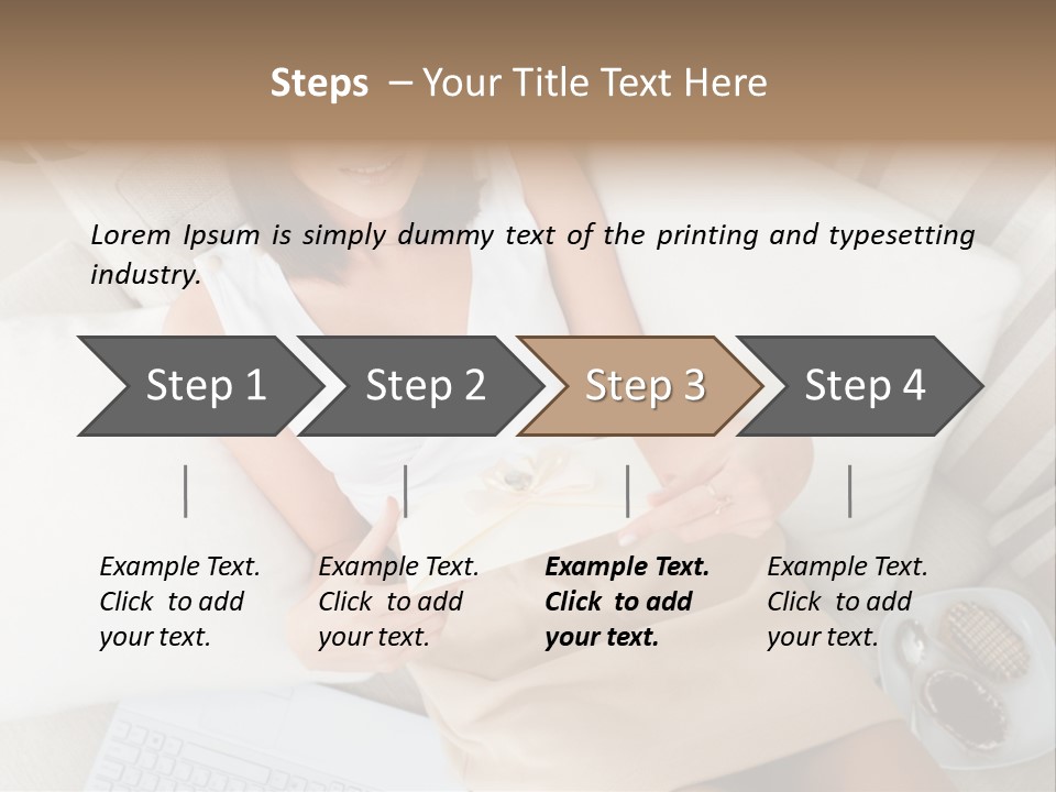 Girl Wellbeing Brunette PowerPoint Template