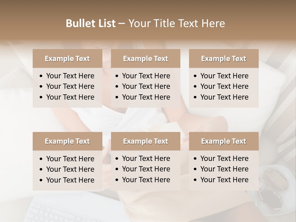 Girl Wellbeing Brunette PowerPoint Template