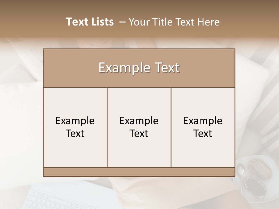 Girl Wellbeing Brunette PowerPoint Template