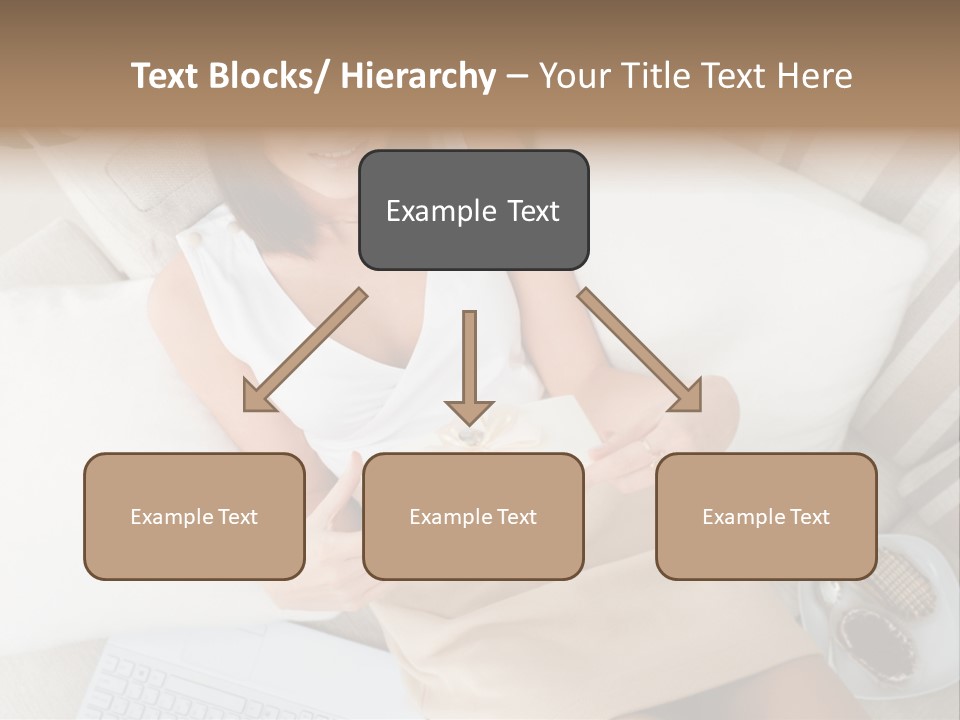 Girl Wellbeing Brunette PowerPoint Template