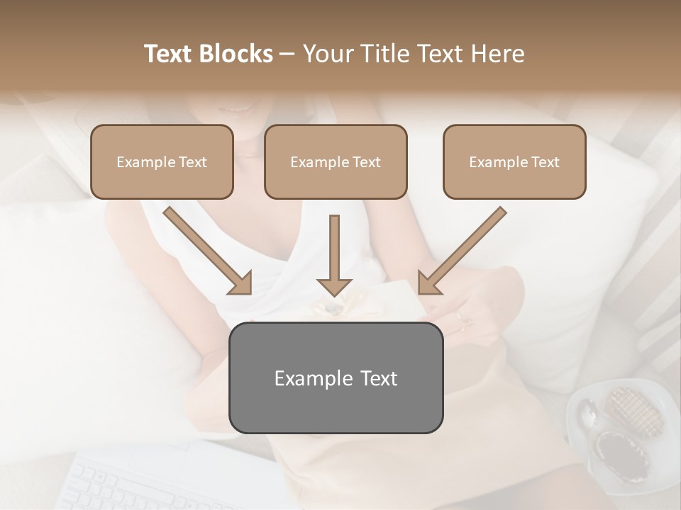 Girl Wellbeing Brunette PowerPoint Template