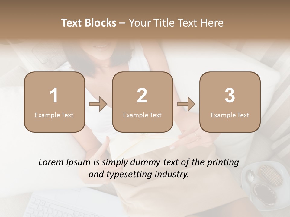 Girl Wellbeing Brunette PowerPoint Template