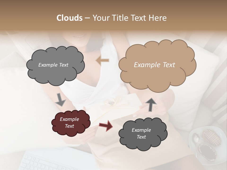 Girl Wellbeing Brunette PowerPoint Template