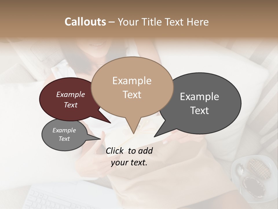 Girl Wellbeing Brunette PowerPoint Template