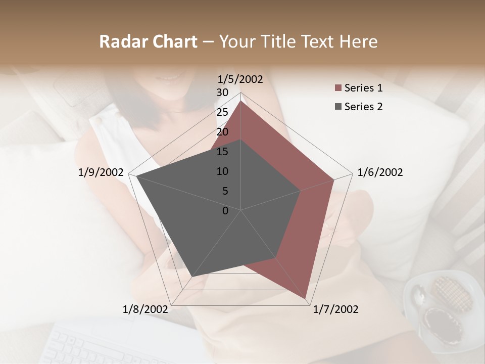 Girl Wellbeing Brunette PowerPoint Template