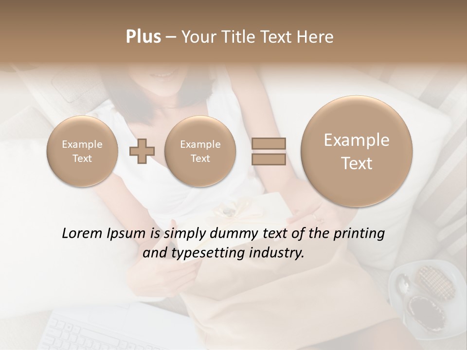 Girl Wellbeing Brunette PowerPoint Template