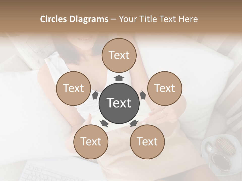 Girl Wellbeing Brunette PowerPoint Template