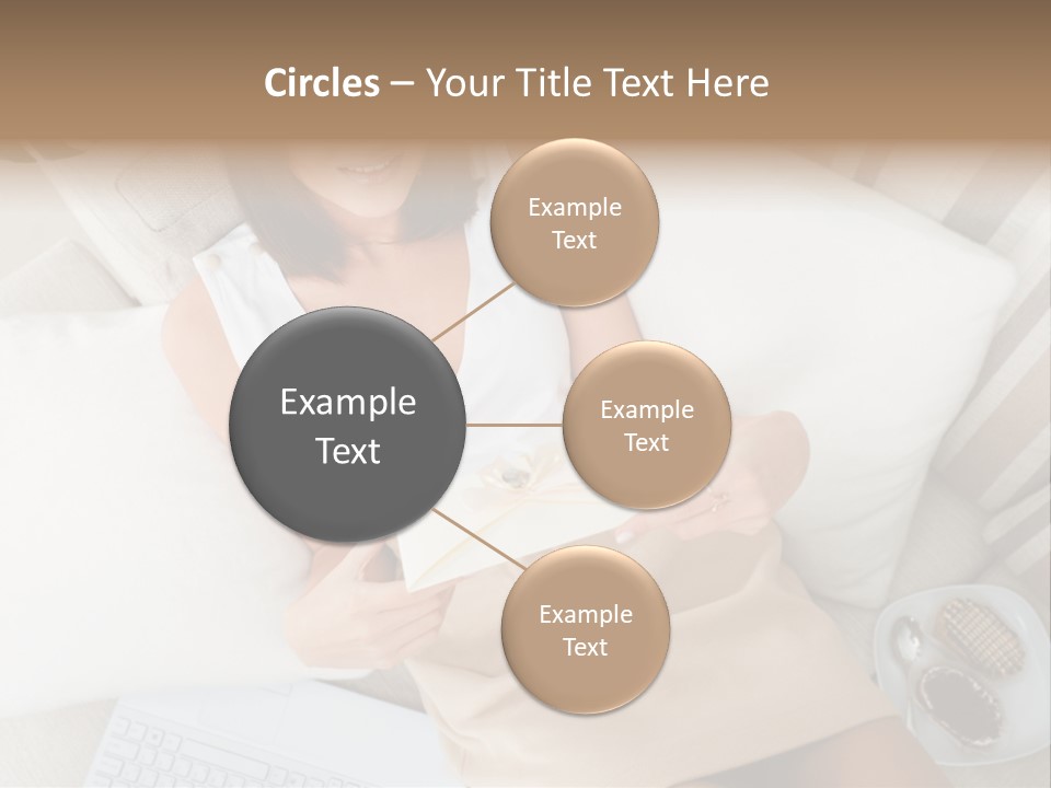 Girl Wellbeing Brunette PowerPoint Template