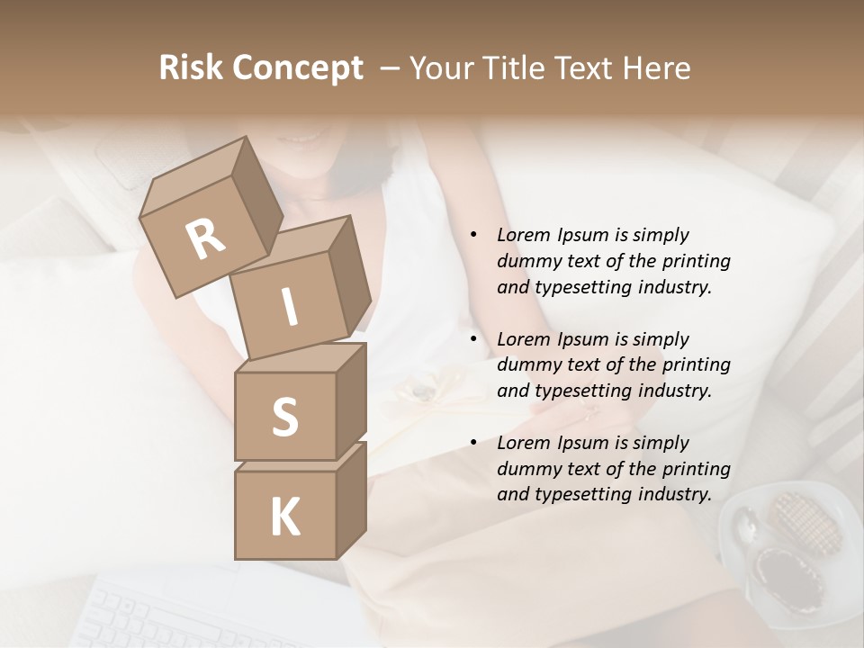 Girl Wellbeing Brunette PowerPoint Template