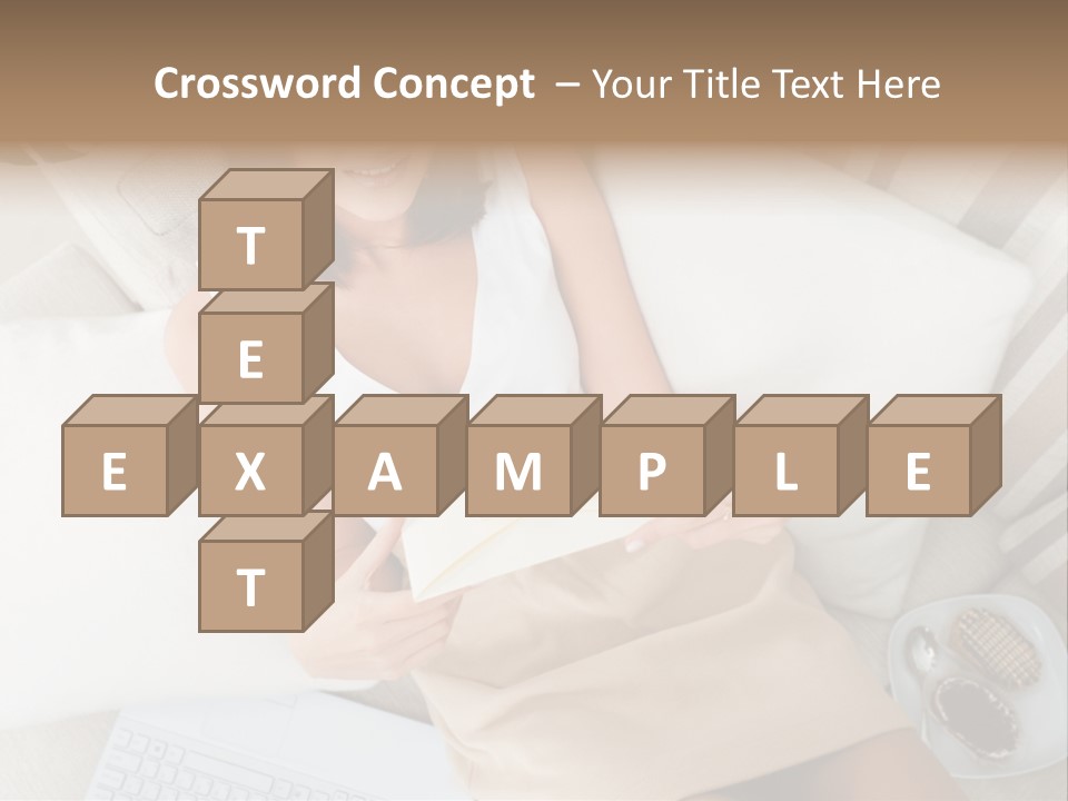 Girl Wellbeing Brunette PowerPoint Template