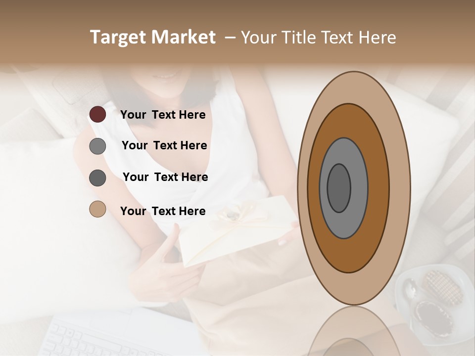 Girl Wellbeing Brunette PowerPoint Template