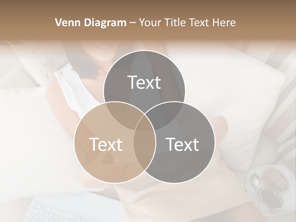 Girl Wellbeing Brunette PowerPoint Template