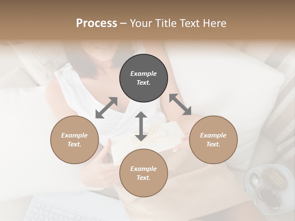 Girl Wellbeing Brunette PowerPoint Template