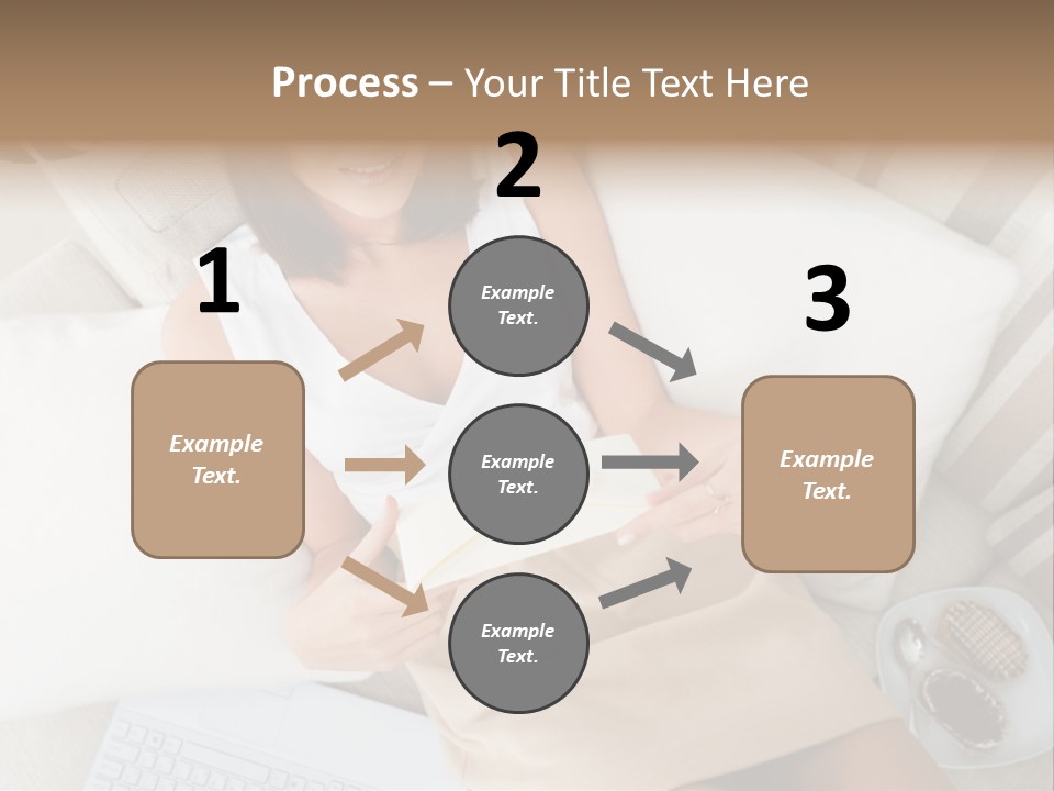 Girl Wellbeing Brunette PowerPoint Template